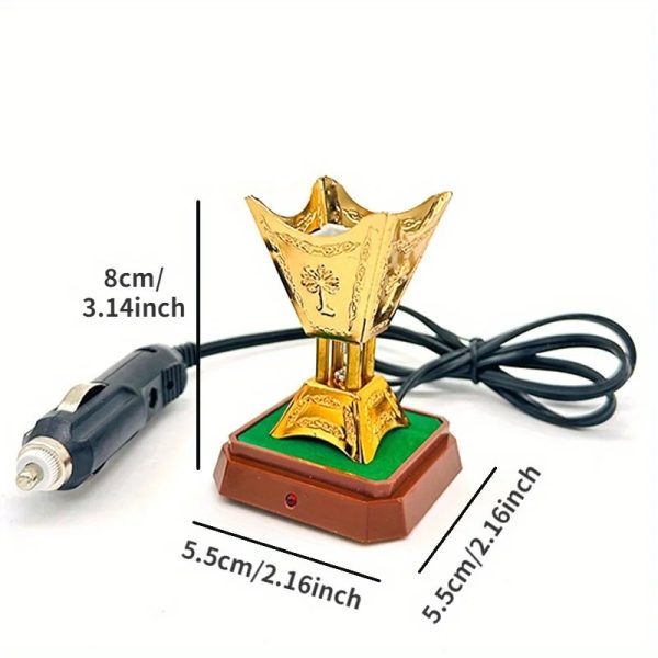 Portable Mini Car Incense Arabic Bakhoor Burner Metal