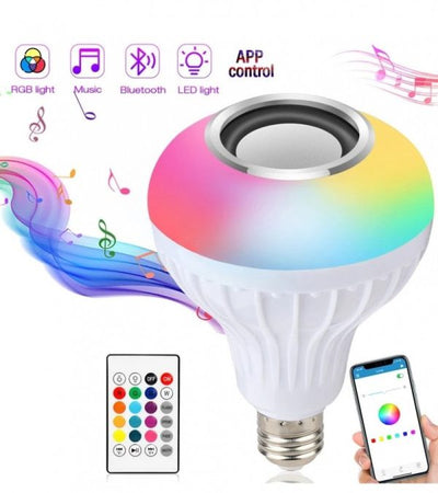 Smart Led Light Bulb With Built-in Bluetooth Speaker And Remote Control